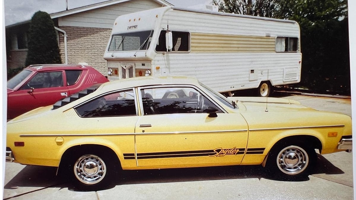 This 1976 Vega Chevy belonged to Robert Fisher who shared this image under Mary Barra's post writing love this post! Mine was a 76 Vega chevy.