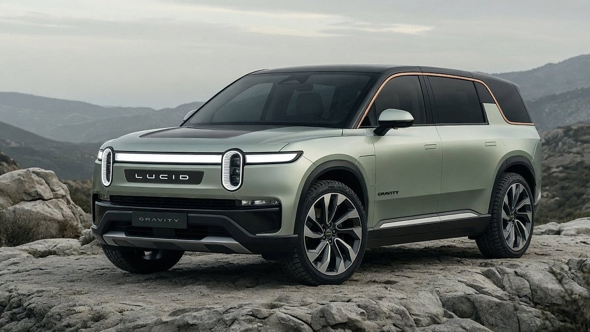 This is a rendering of Lucid Gravity if it was based on the Rivian R1S