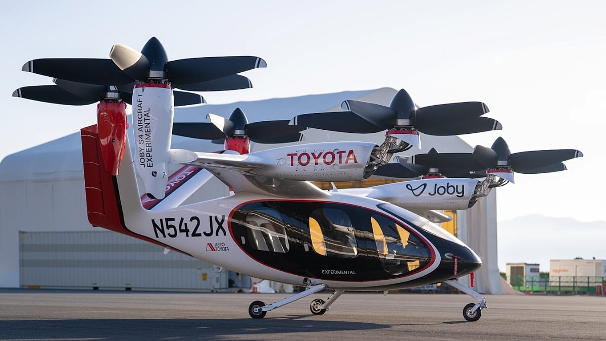 Toyota Joby's experimental S4 aircraft air taxi.