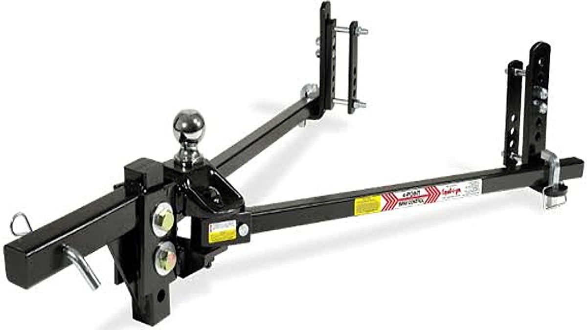 Traditional mechanical equalizer hitches rely entirely on passive steel-on-steel friction to suppress sway