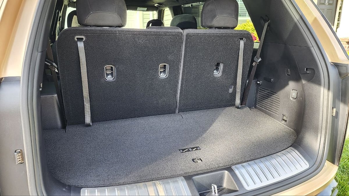 trunk and cargo space of 2027 Kia Telluride X-Pro SX-Prestige AWD