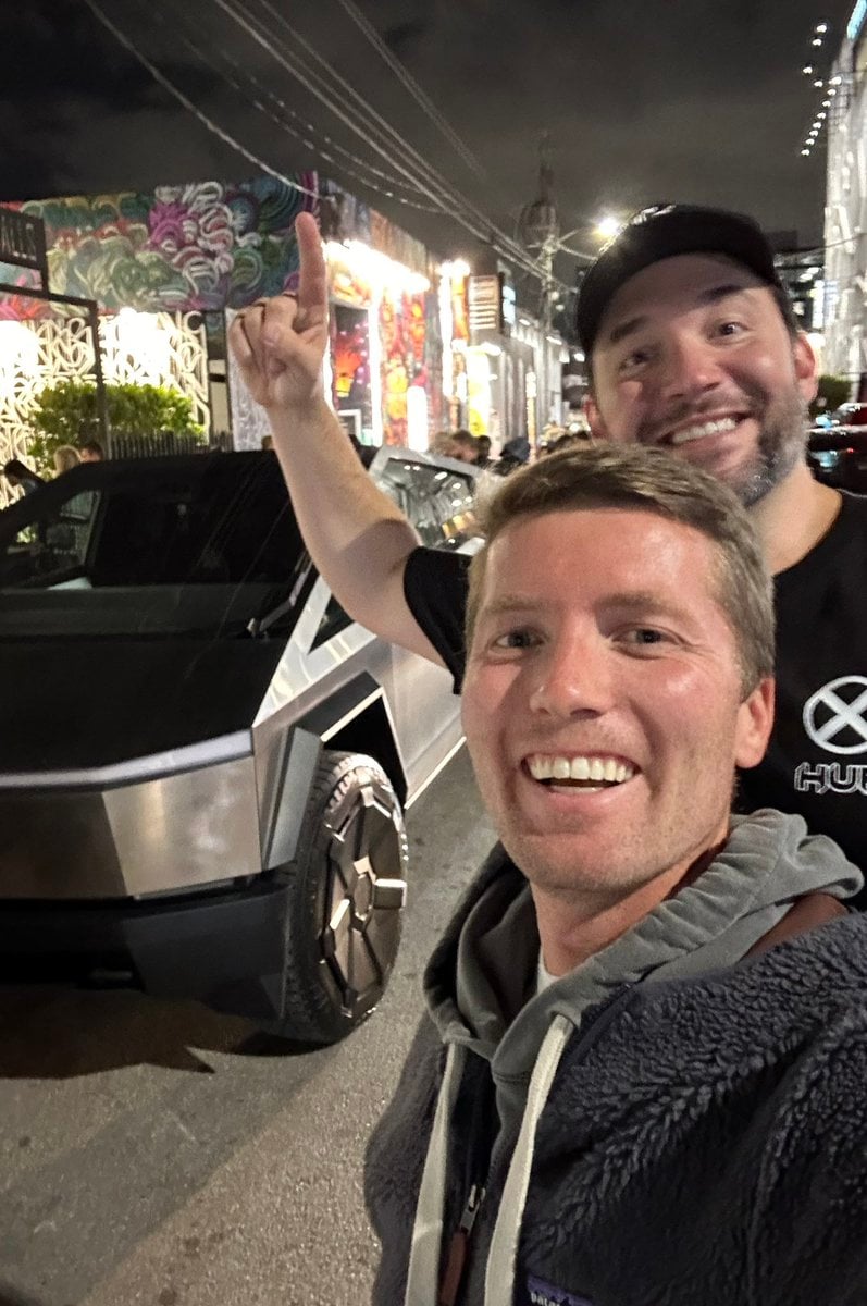 Alexis Ohanian Uber Cybertruck