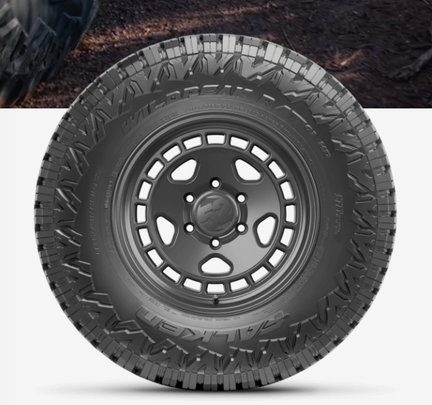 Image of WildPeak A/T tire courtesy of Falken