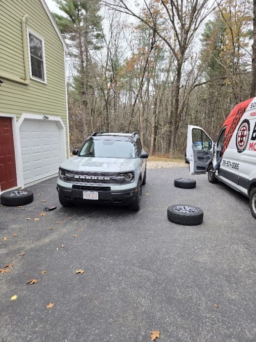 Tire swap - All-terrain to Winter compound