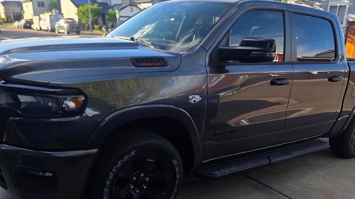 Yonez Vargas' 2025 Ram 1500 in his Denver, Colorado home's driveway