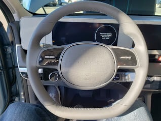 Hyundai IONIQ 5 steering wheel image by John Goreham