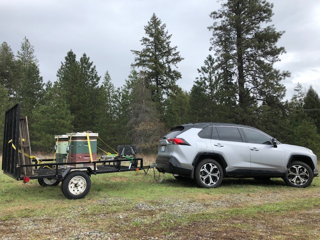Image of Toyota RAV4 Prime towing courtesy of Kate S.