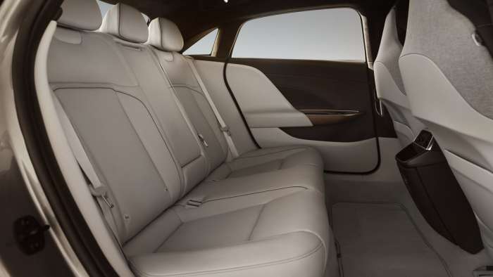 Image showing the Lucid Air Touring's rear seats with larger footwell.