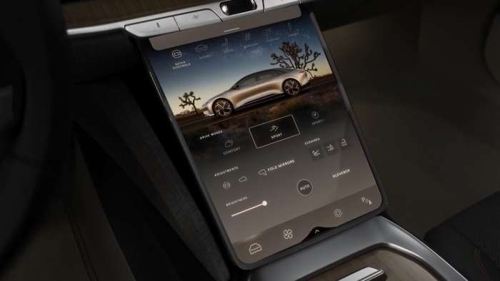 Image showing the various functions of the Lucid Air's Pilot Panel