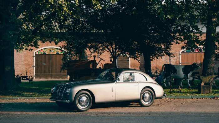 Image of the Maserati A6 1500 which Maserati claim invented the GT car genre.