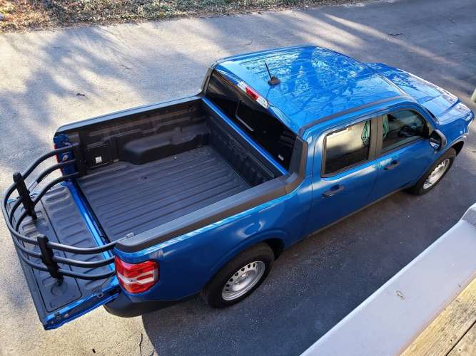 Image of Ford Maverick bed with cargo extender by John Goreham
