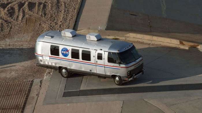 Image showing the Airstream Excella RV that came to be known as the Astrovan.