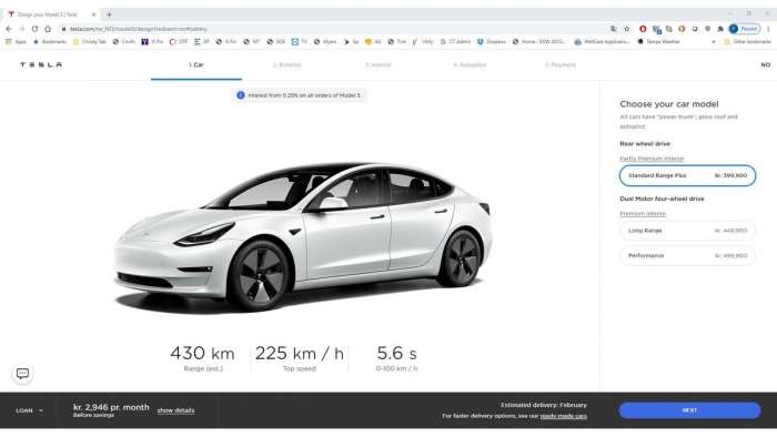 Tesla Design Studio Model 3 Norway