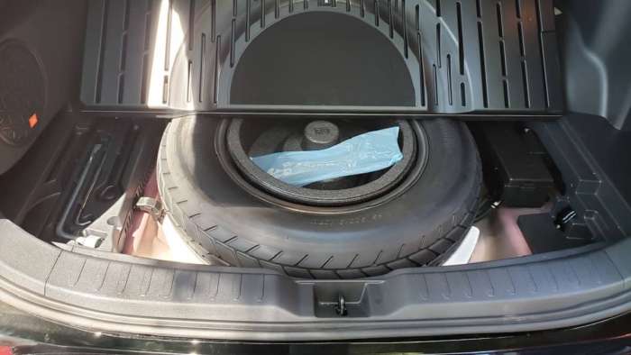 Image of Toyota RAV4 Prime spare tire by John Goreham