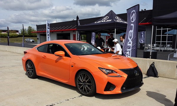 Lexus RC coupe at racetrack image by John Goreham