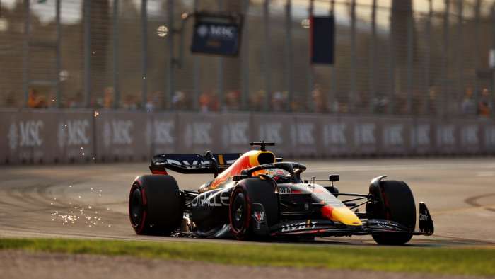 Image showing the Red Bull Racing RB16 during qualifying for the Melbourne Grand Prix.