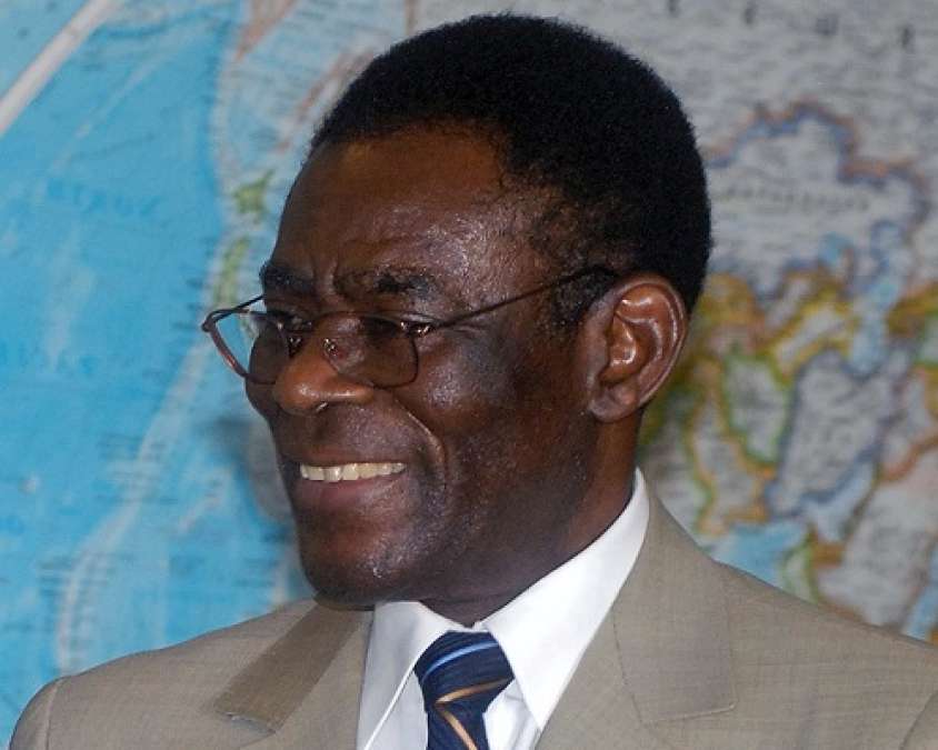The president of Equatorial Guinea Teodoro Obiang Nguema Mbasogo