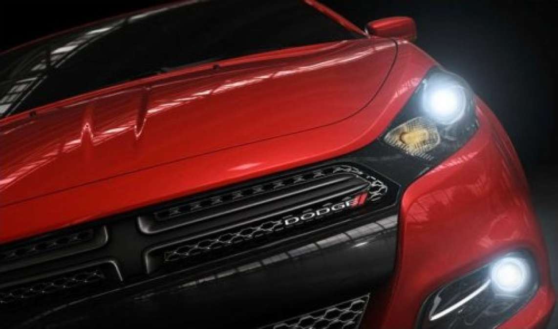 The front end of the 2013 Dodge Dart R/T