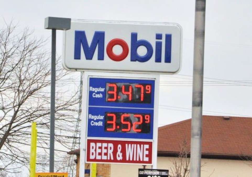 A Mobil Gas Sign