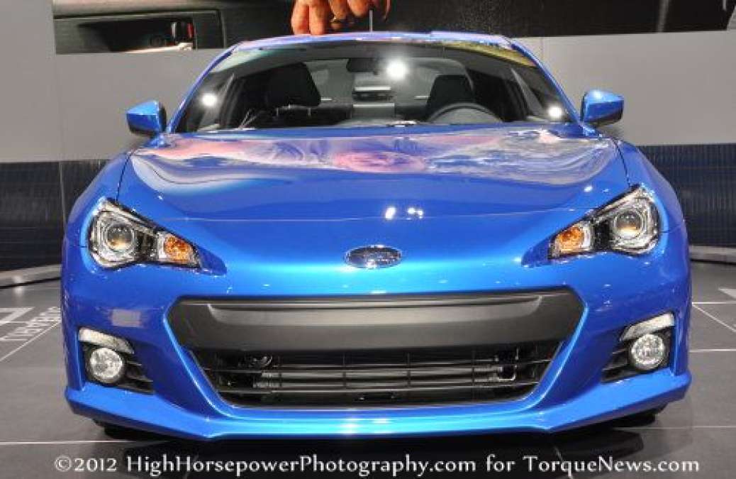 The front end of the Subaru BRZ