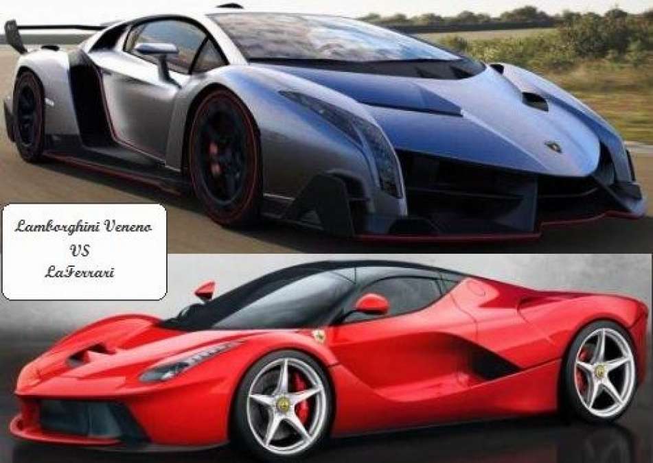 The Lamborghini Veneno and LaFerrari
