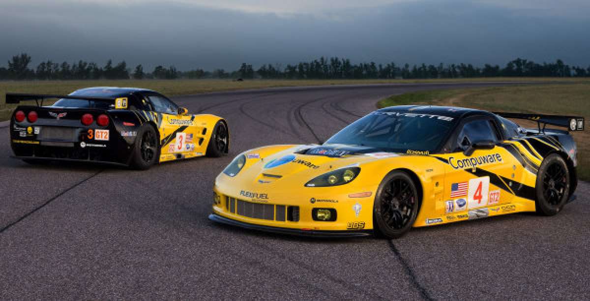 The Corvette C6.R GT2 cars