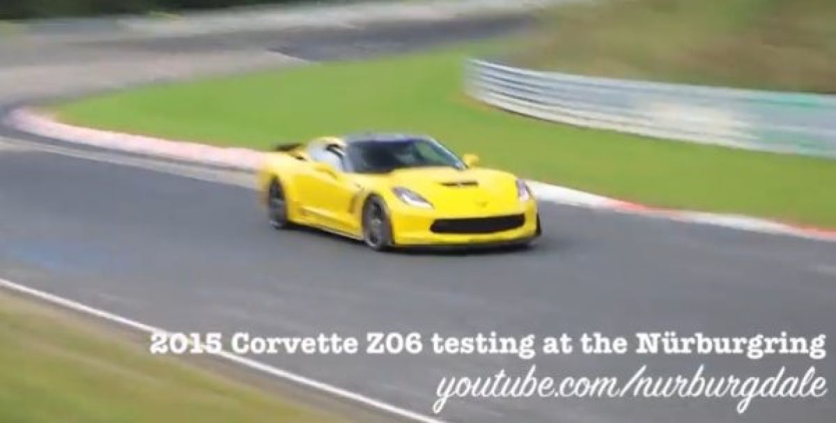 2015 corvette z06 on the nurburgring