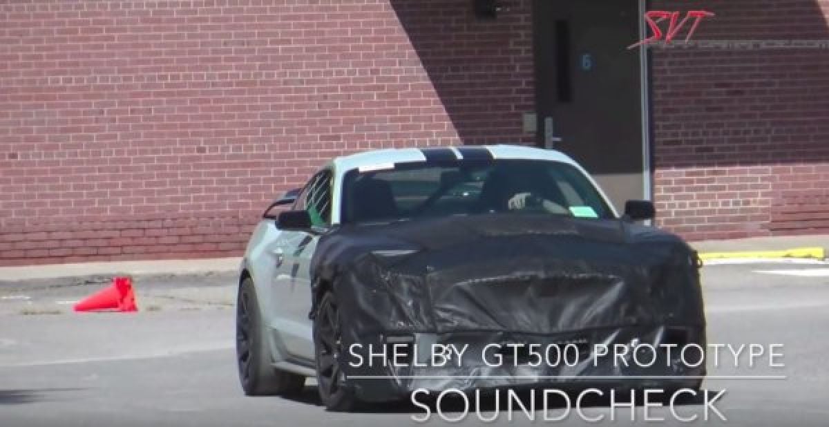 GT500 Mustang test mule from SVTP video.