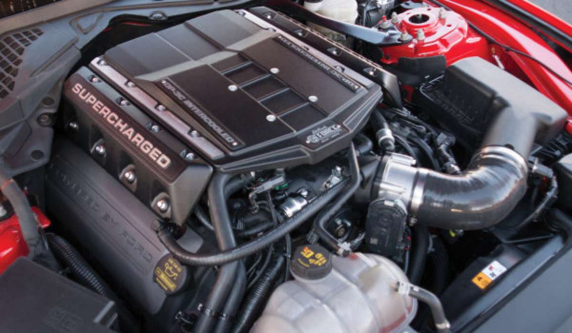 E-Force 2015 Mustang GT engine bay