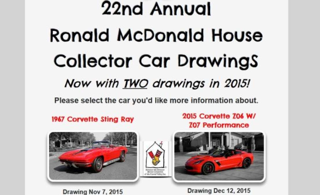 Ronald McDonald House 2015 Corvettes