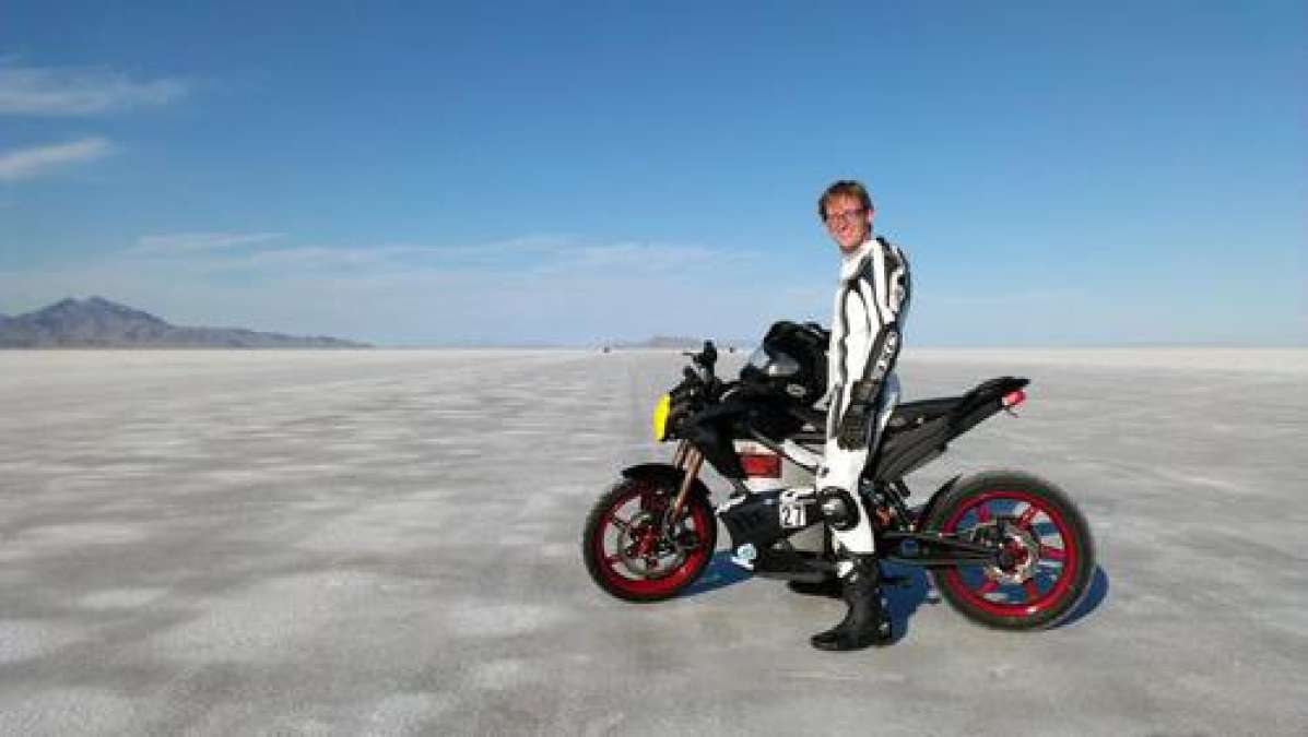 Brandon Miller at the Bonneville Salt Flats
