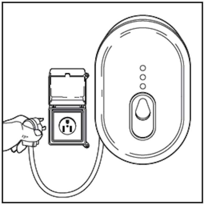 Installation diagram for the plug-in GE WattStation