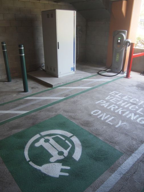 350green gast charging station at Stanford Shopping Center