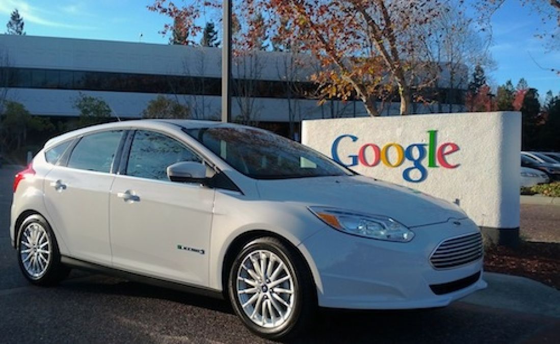 The first Ford Focus Electric for the Google's HQ in December 2011