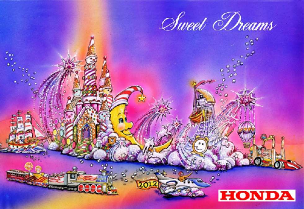 2012 Rose Parade Honda float rendering