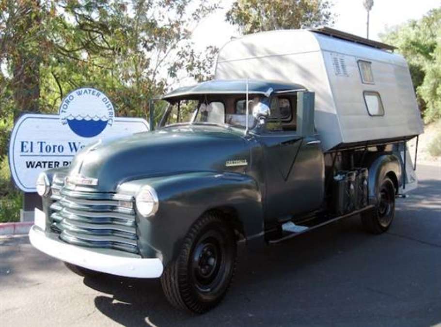 1952 Chevrolet 3800 with camper