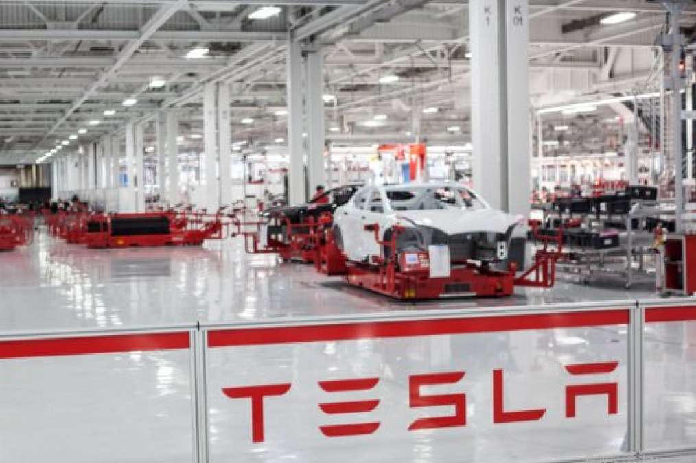 Tesla Motors factory floor