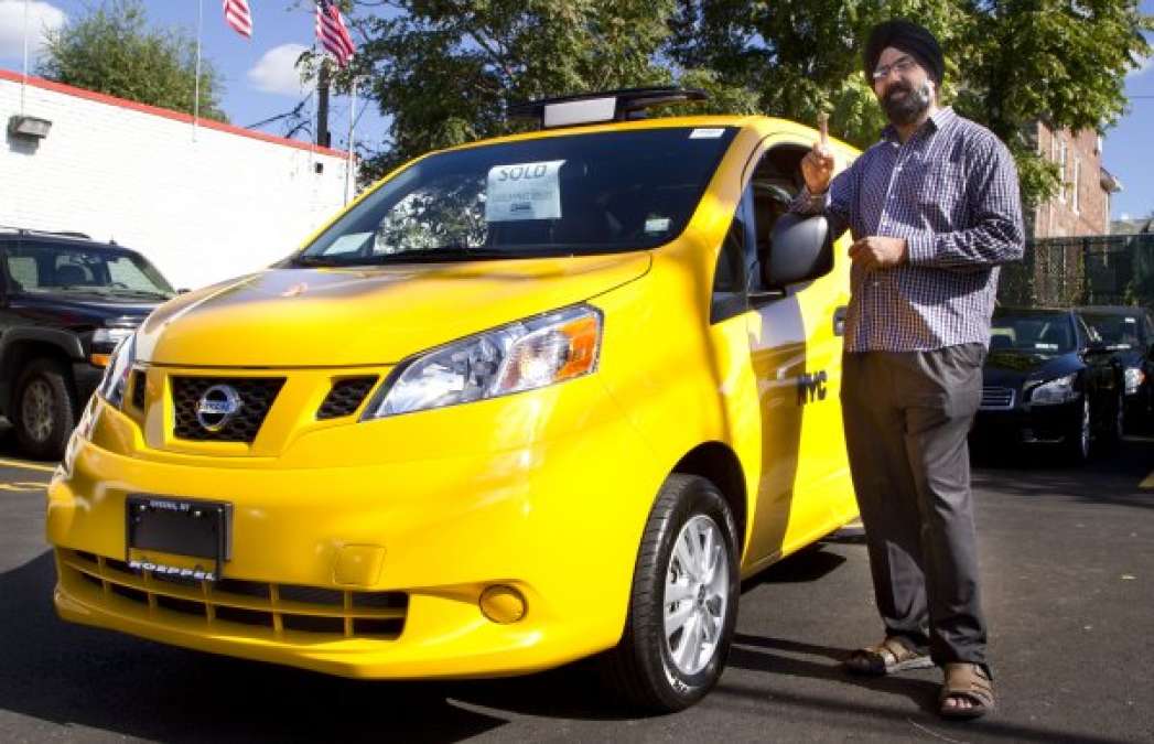 First NYC Nissan Cab buyer Ranjit Singh