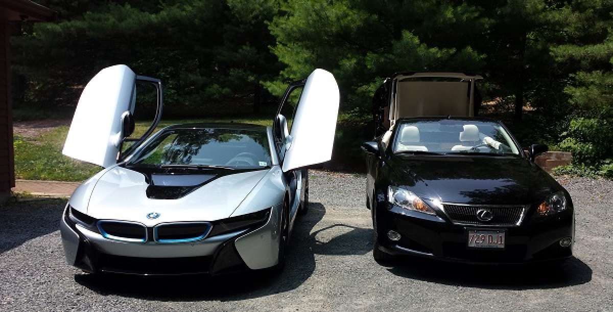 2015 BMW i8 vs. Lexus IS 350C COnvertible