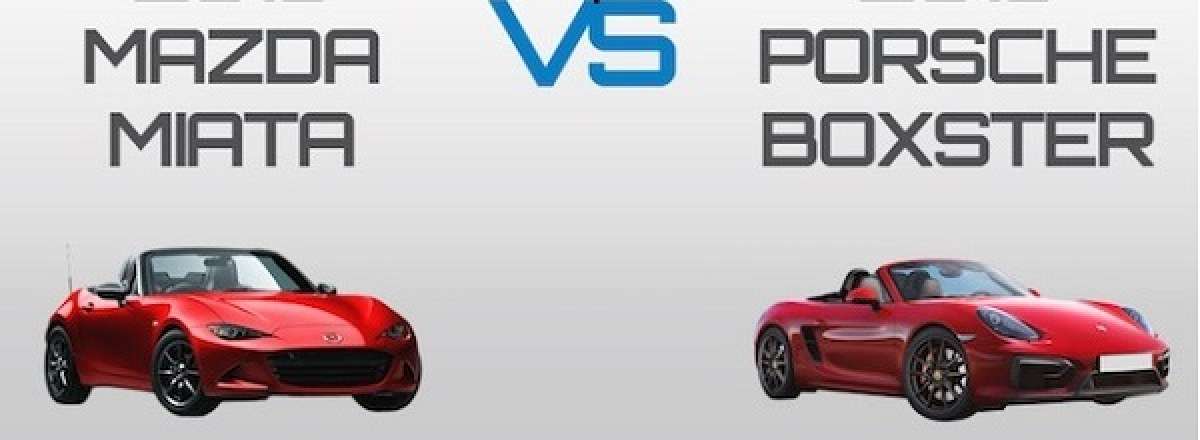 2016 Mazda MX-5 Miata vs. Porsche Boxster