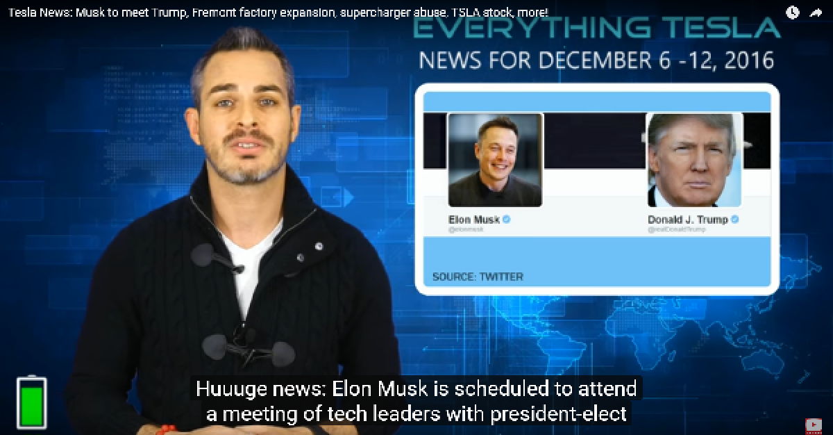 Tesla News -Elon Musk to meet President-elect Trump