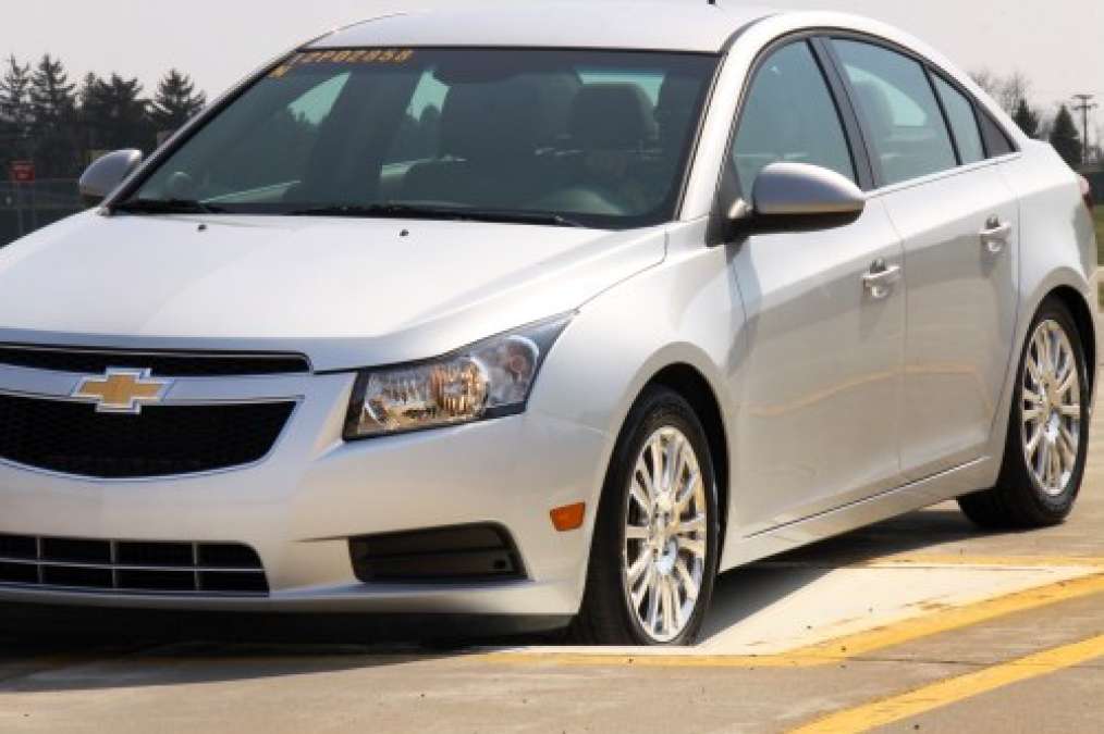 Chevy Cruze vs. the designer potholes at the General Motors Proving Grounds