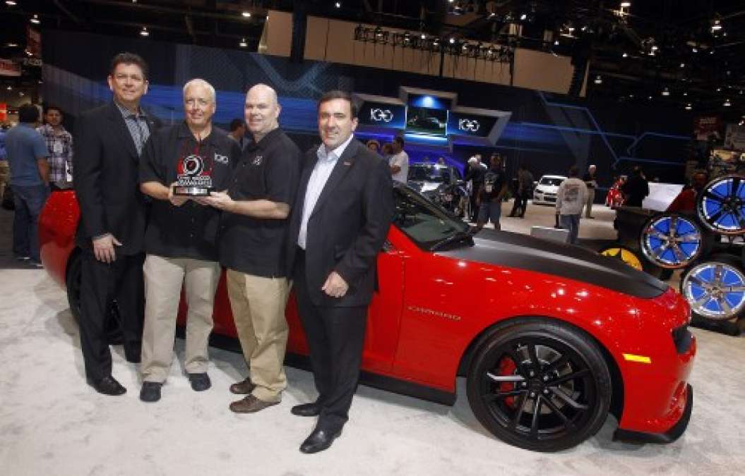 The official photo from med.gm.com of SEMA Hottest Car, Camaro