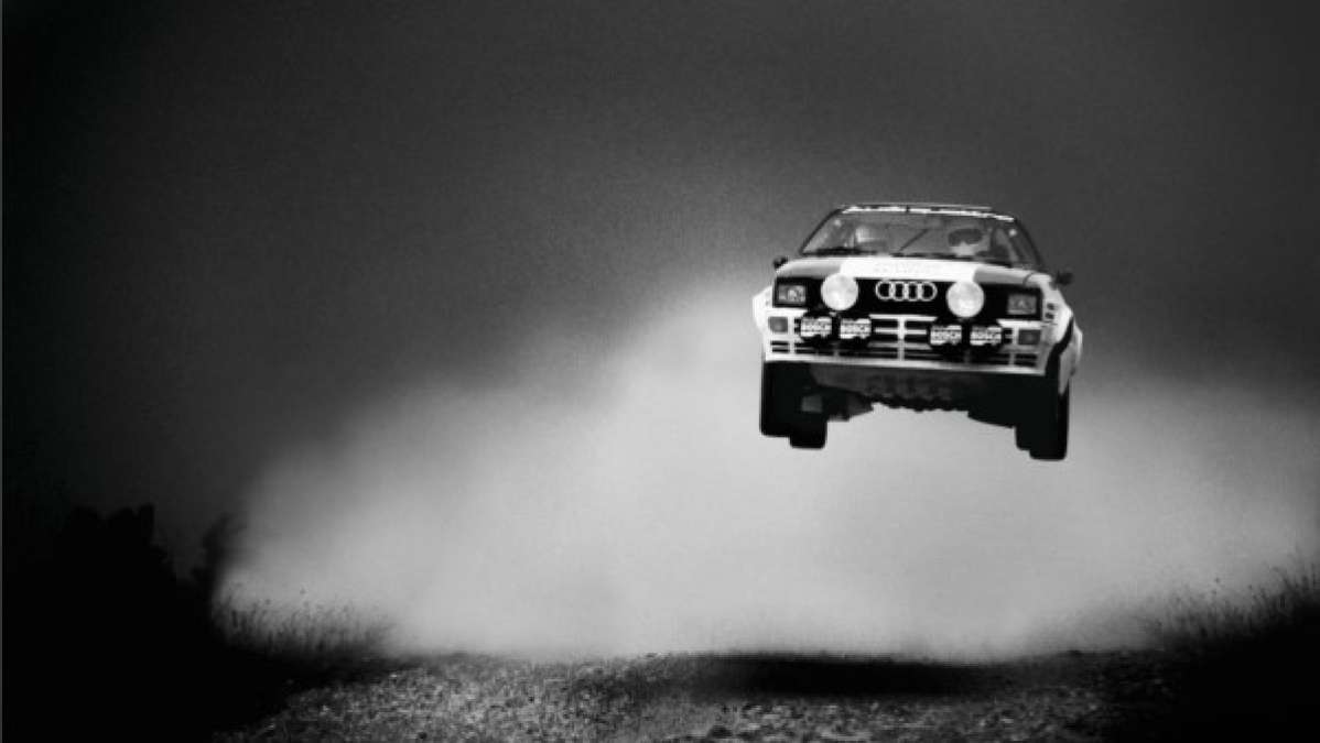 Taking off on an uphill, this Audi S1 carries on a four-year tradition of  Audi competition in the FIA World Rallycross championship series.