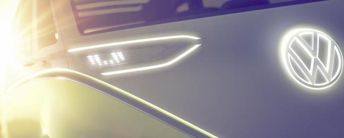 Volkswagen Teased Images That Indicate What The ID Concept Car Will Look Like In Detroit.