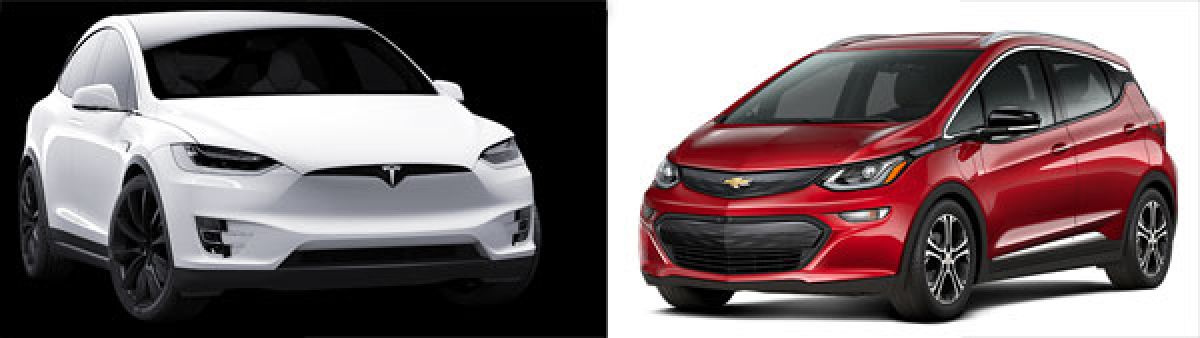 Tesla model s vs chevy bolt