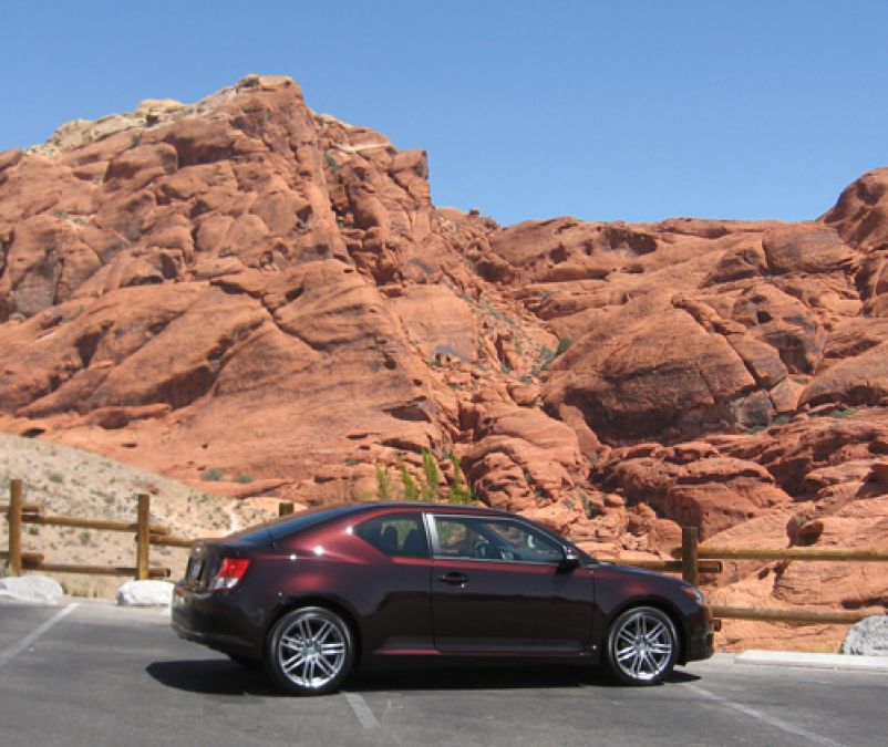 2011 Scion tC at Red Rocks Canyon near Las Vegas. Photo © 2012 by Don Bain 