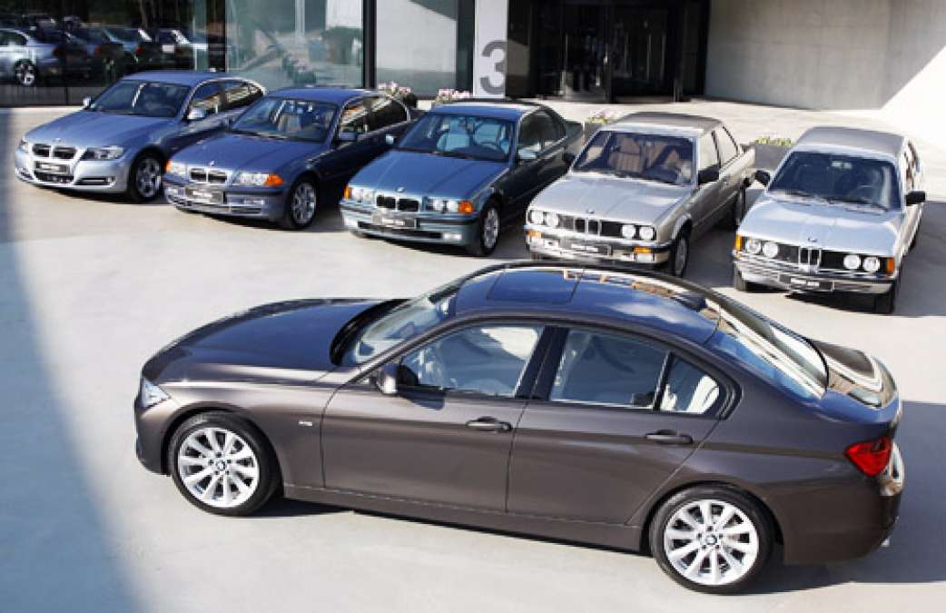 The six generations of the BMW 3 Series