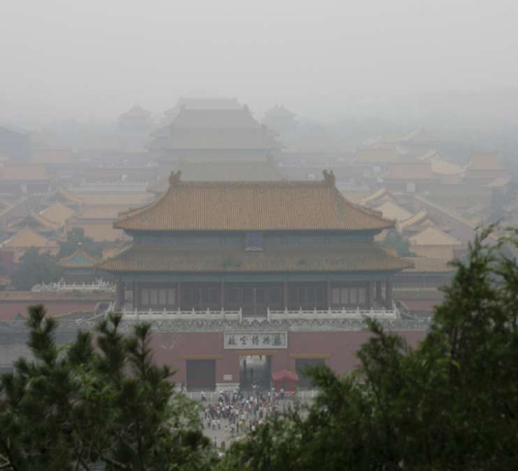 Smog over Beijing's Forbidden City (2005) by Brian Jeffery Beggerly. 