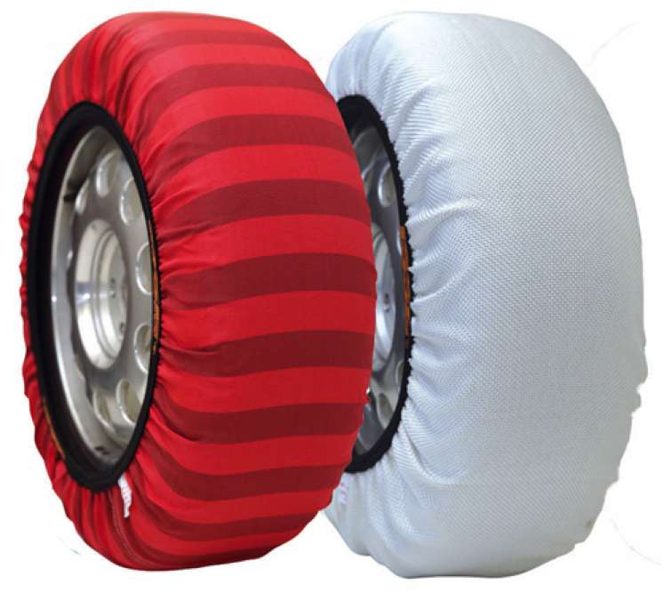 Get traction on ice and snow with ISSE Snow Socks for tires